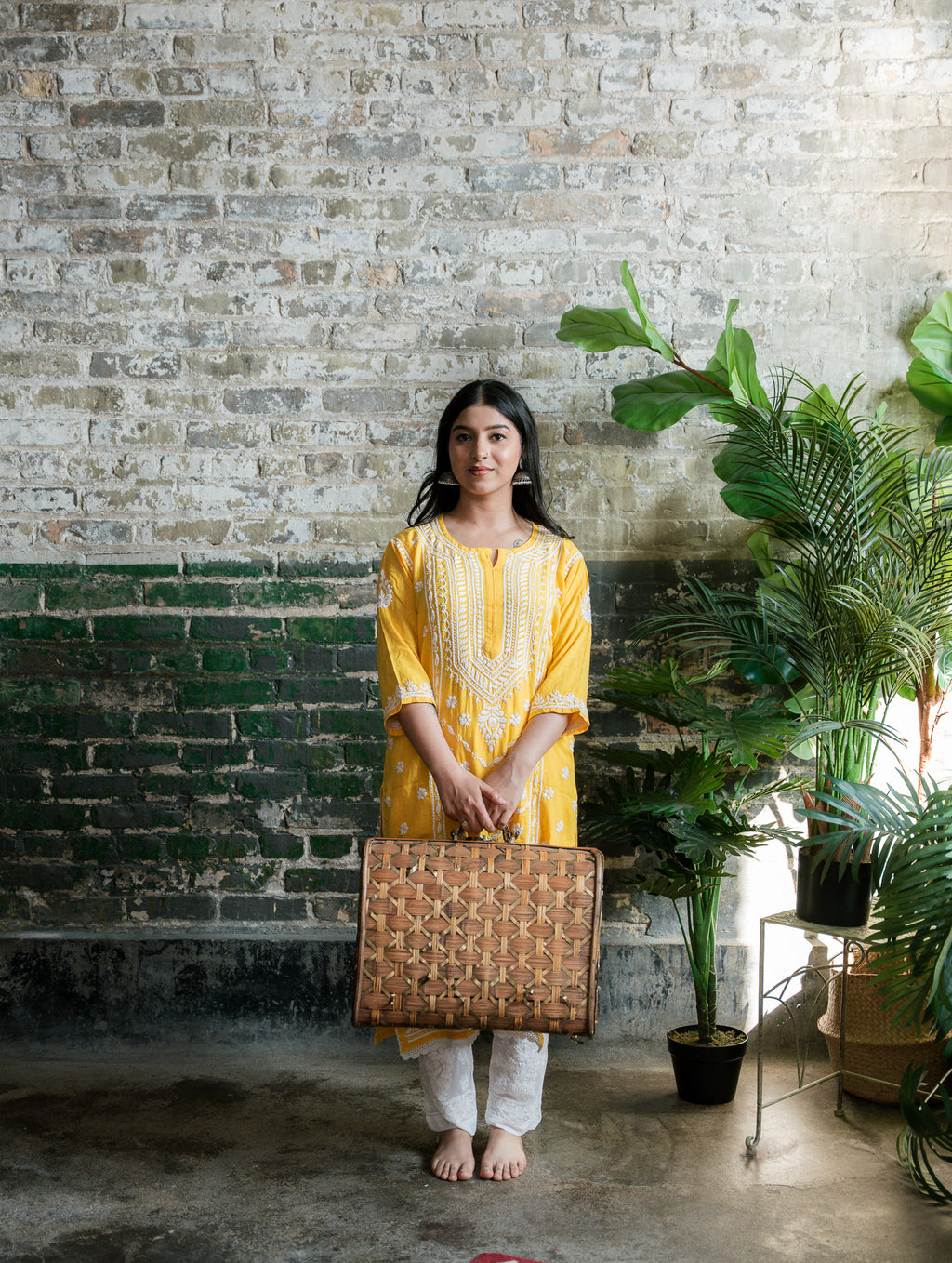 Viscose hand-made pants