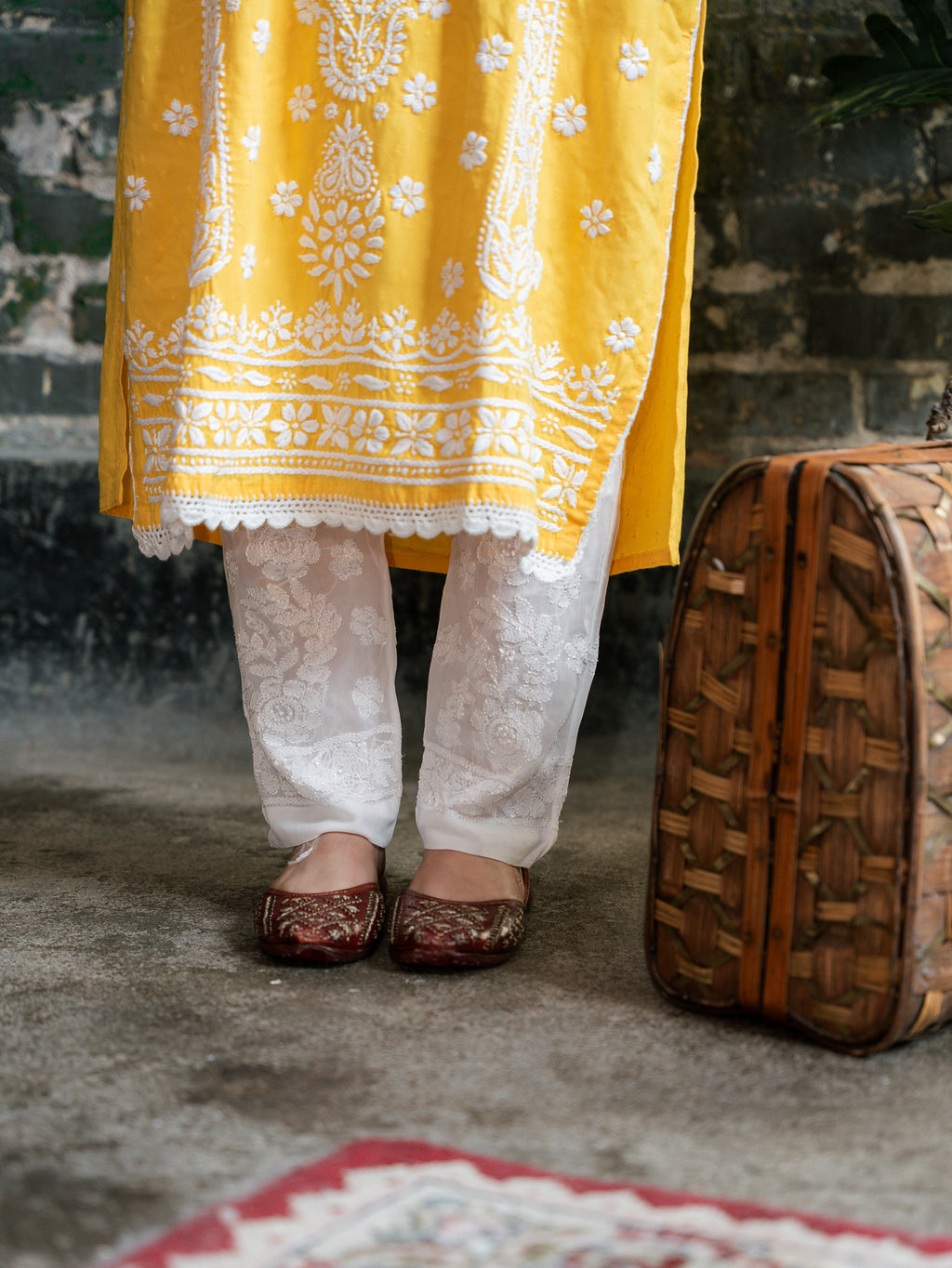 Viscose hand-made pants