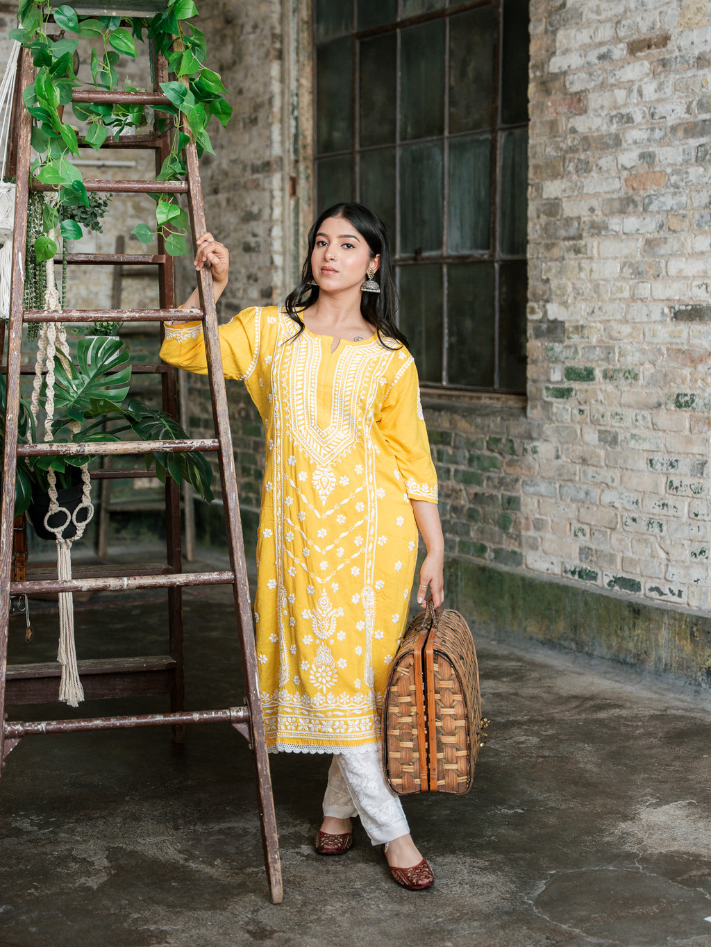 Golden Dusk - Dobby Self Kurti