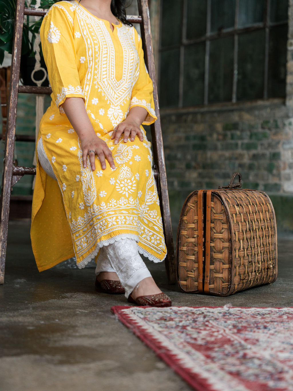 Viscose hand-made pants