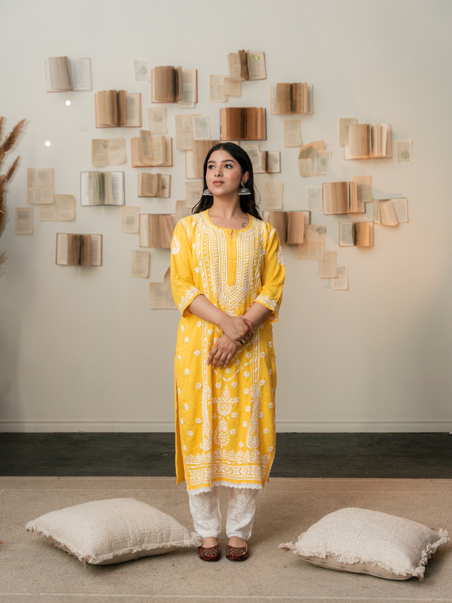 Golden Dusk - Dobby Self Kurti