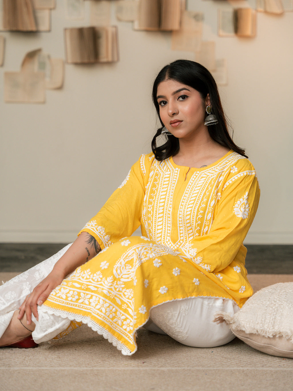 Golden Dusk - Dobby Self Kurti