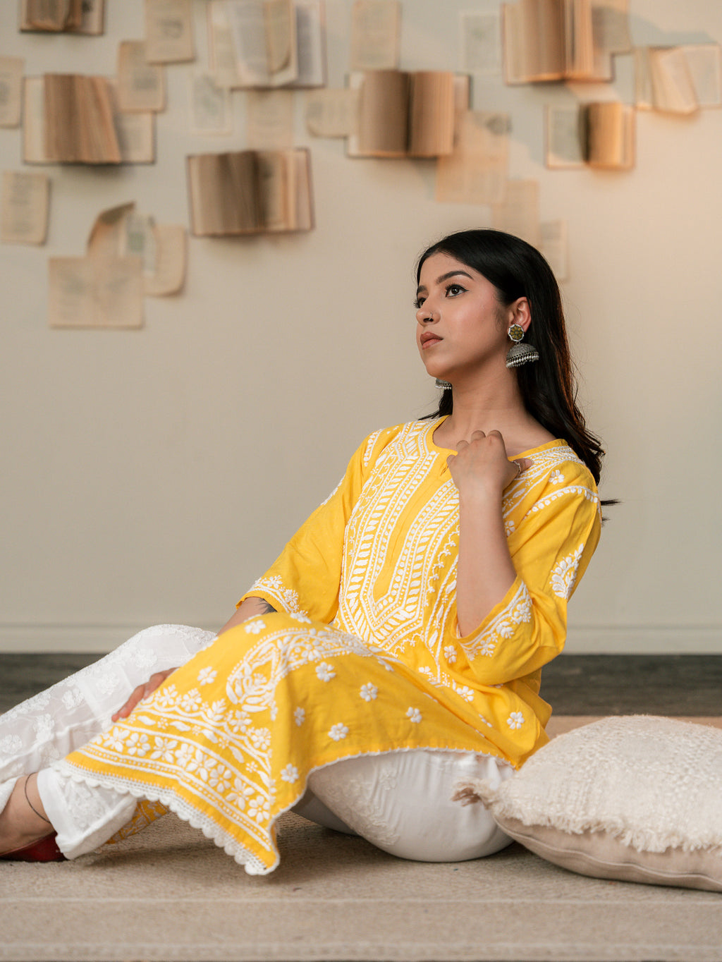 Viscose hand-made pants