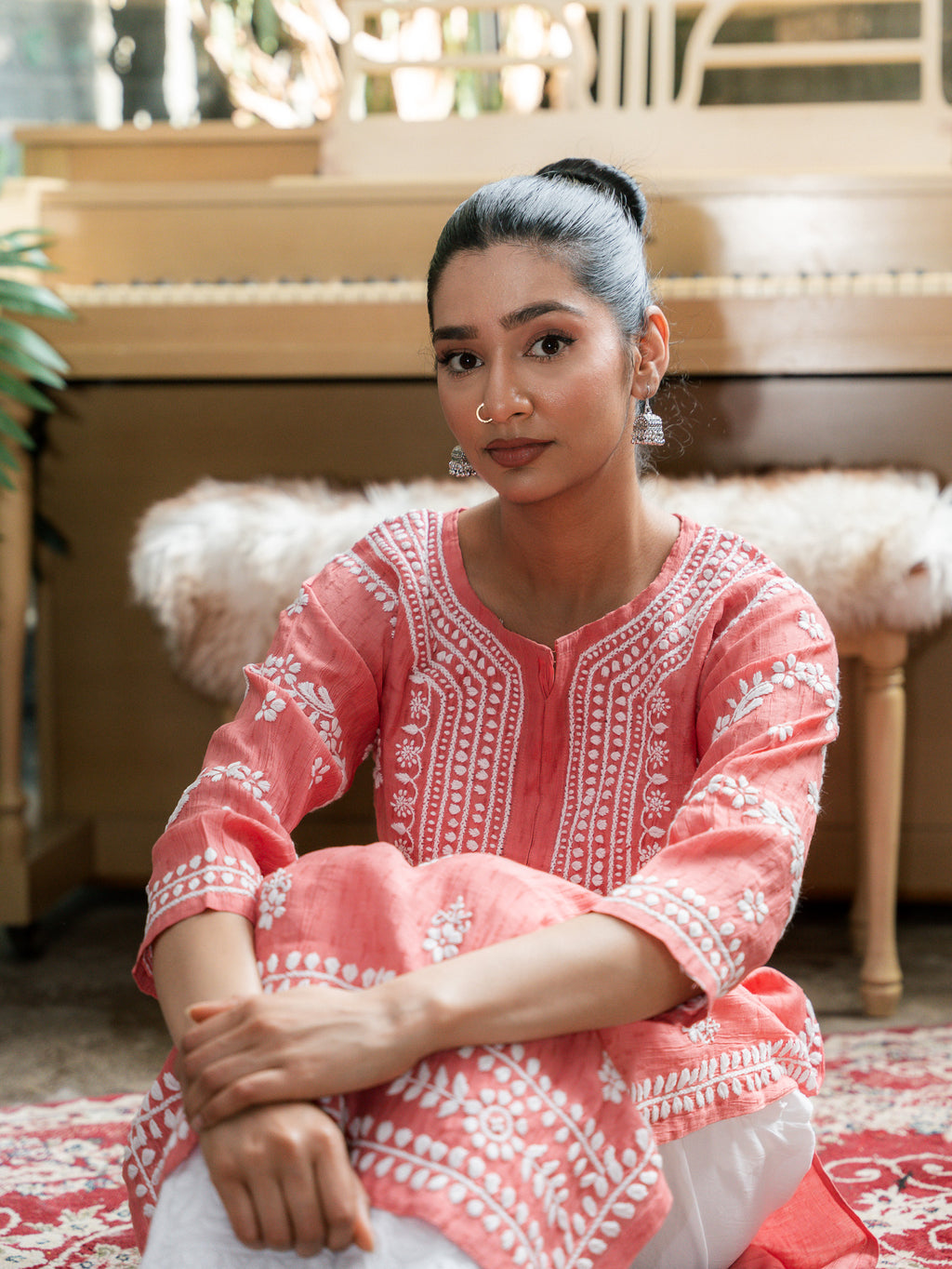 Noor-e-Gajri - Dobby Self Kurti