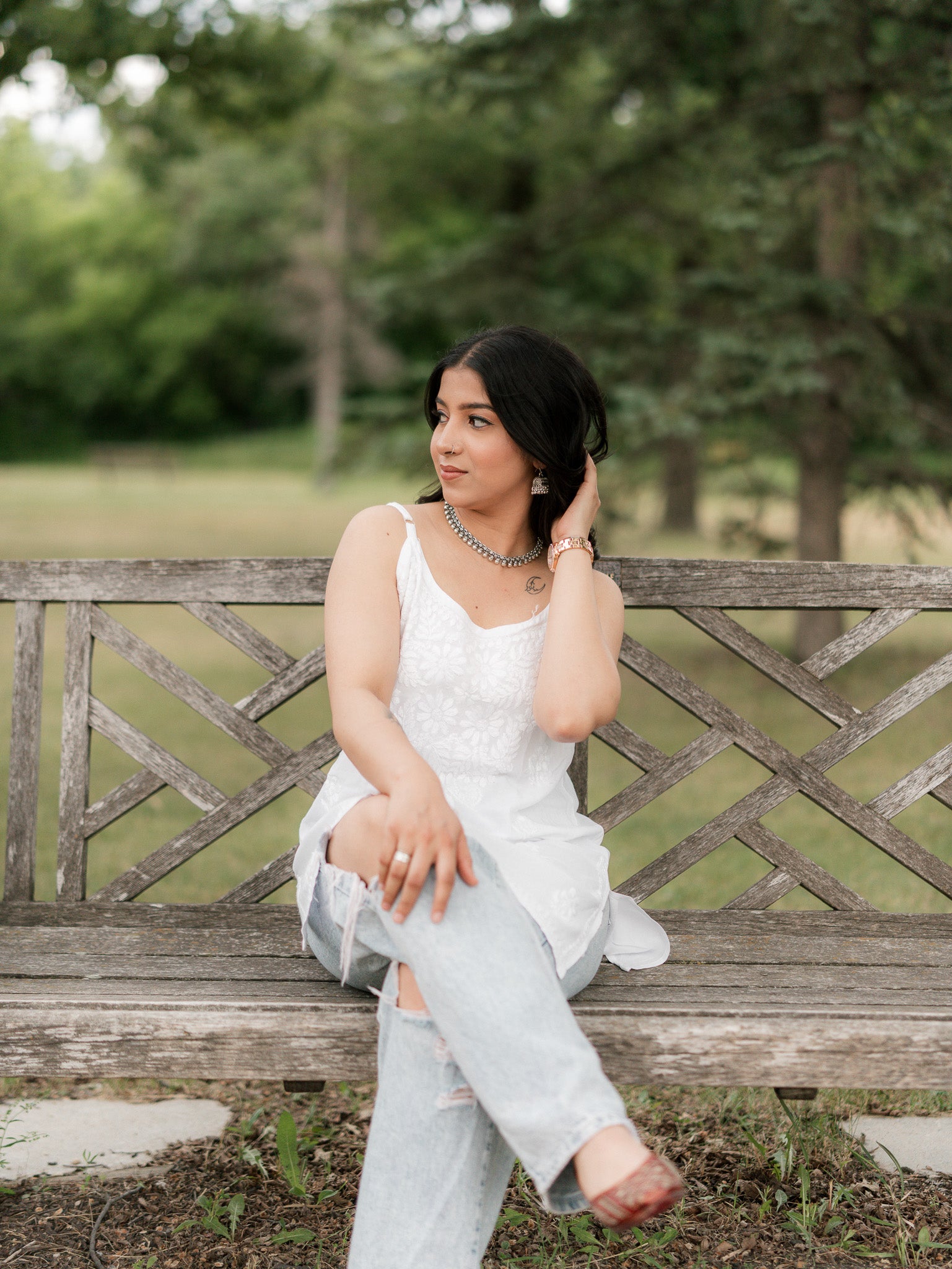 White Muse - Noodle Strap Kurta