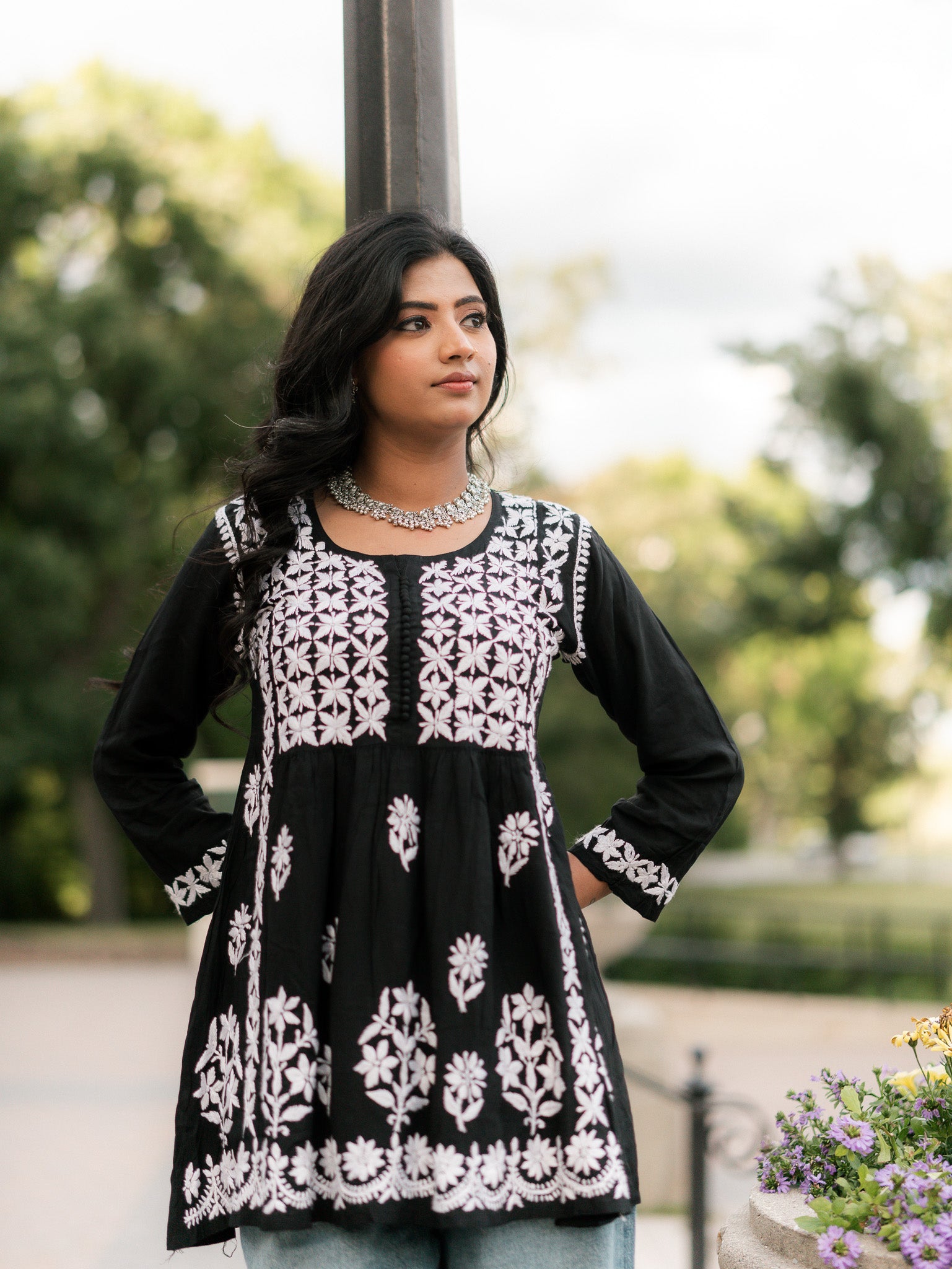 Kaari Kalindi - Black Cotton Frock
