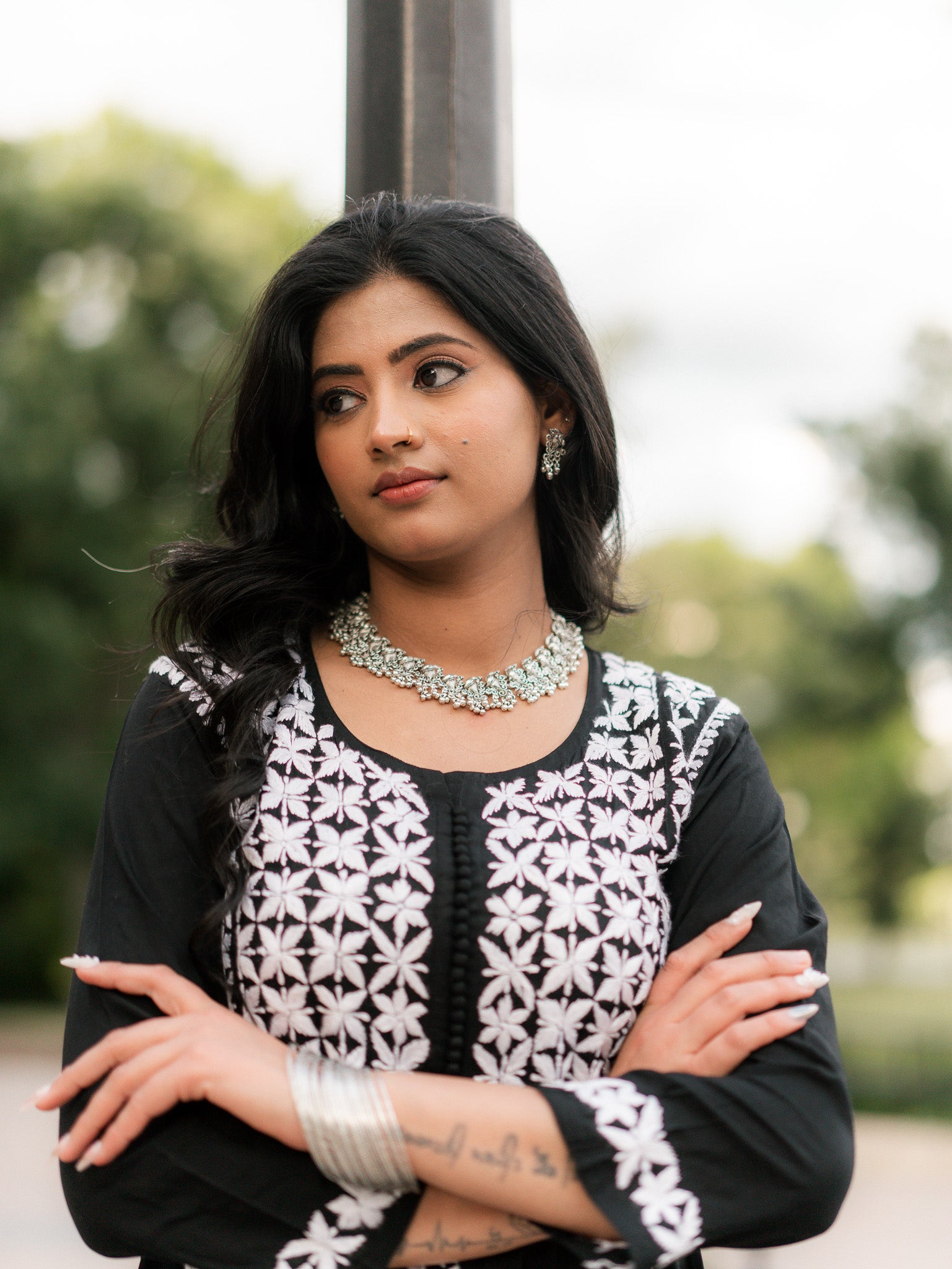 Kaari Kalindi - Black Cotton Frock