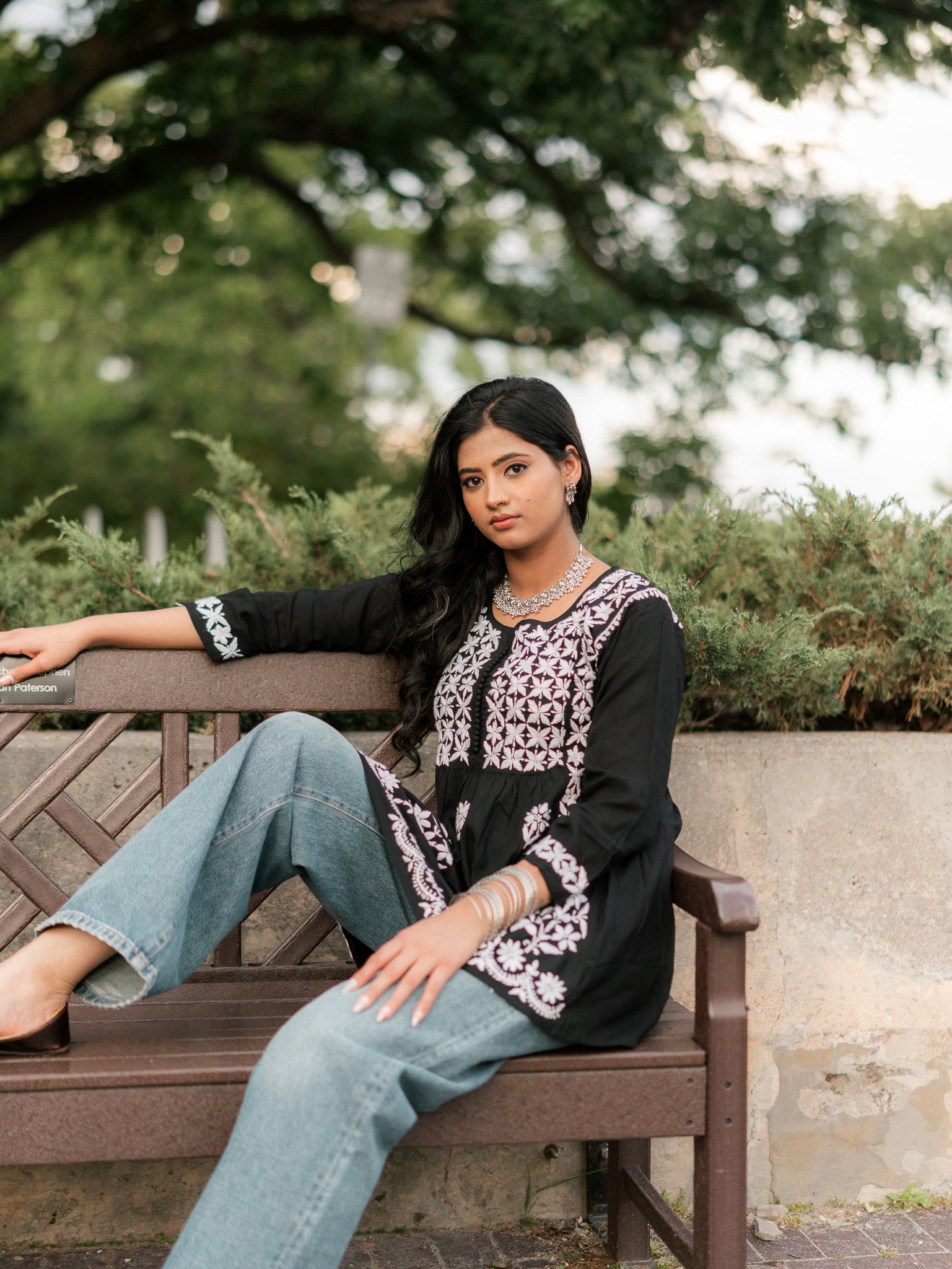 Kaari Kalindi - Black Cotton Frock