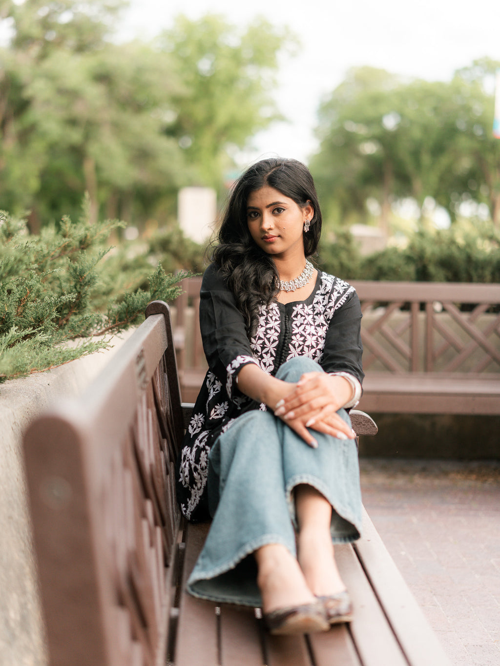 Kaari Kalindi - Black Cotton Frock