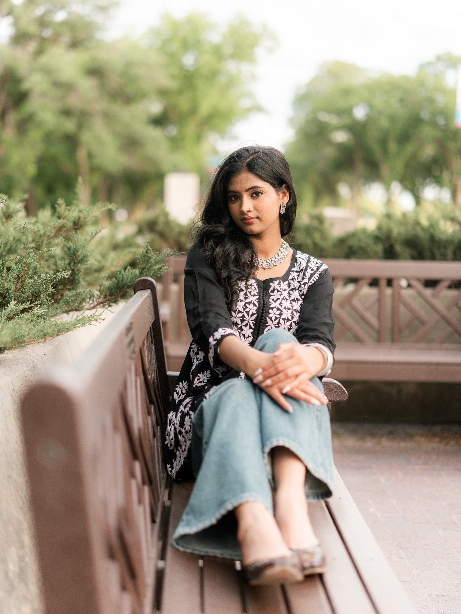 Kaari Kalindi - Black Cotton Frock