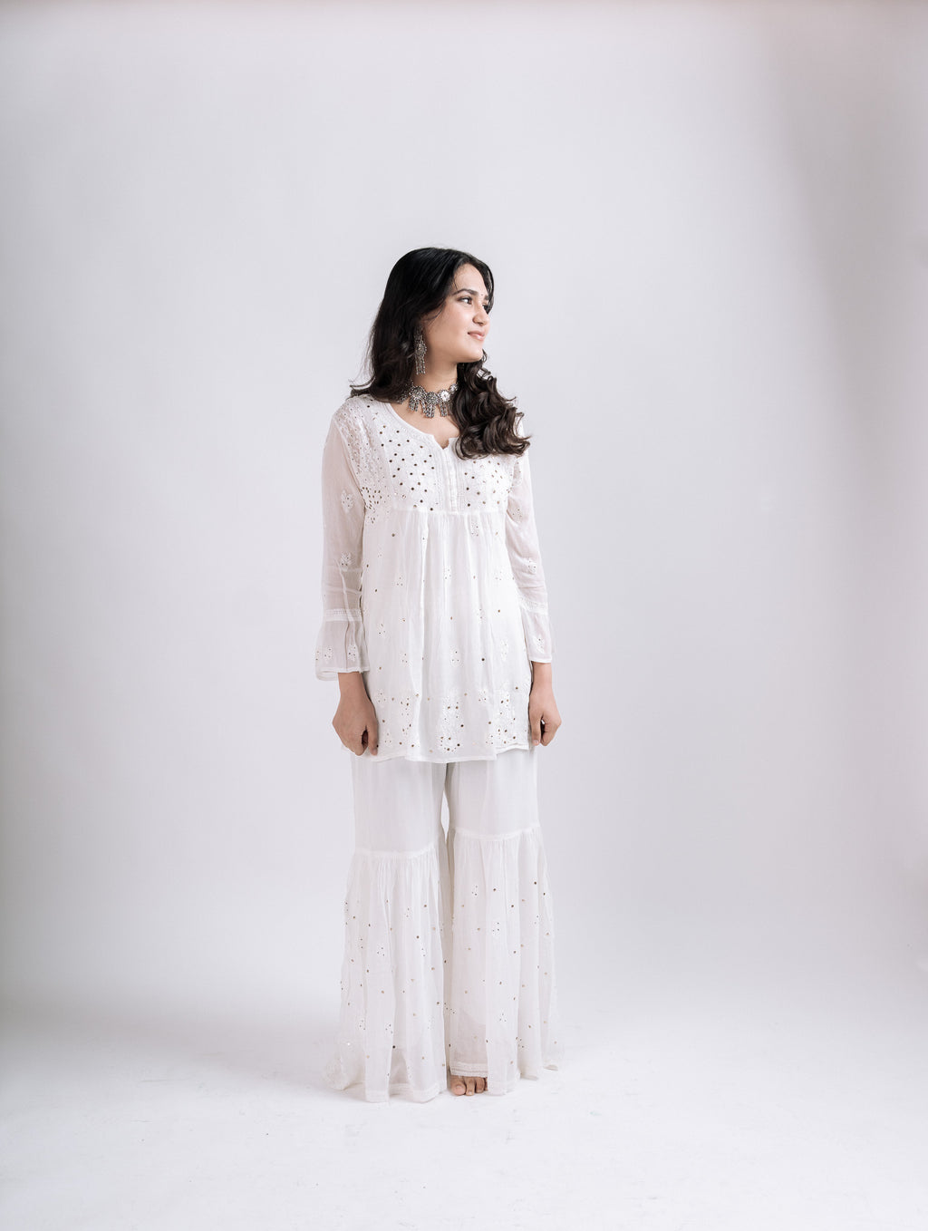 Mukaish Work Garaara set