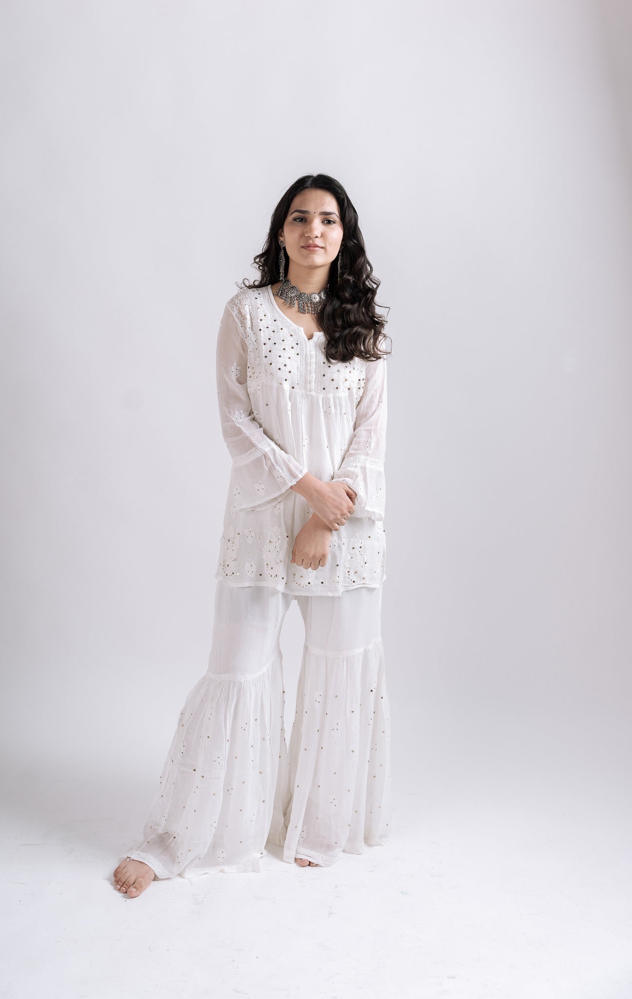 Mukaish Work Garaara set