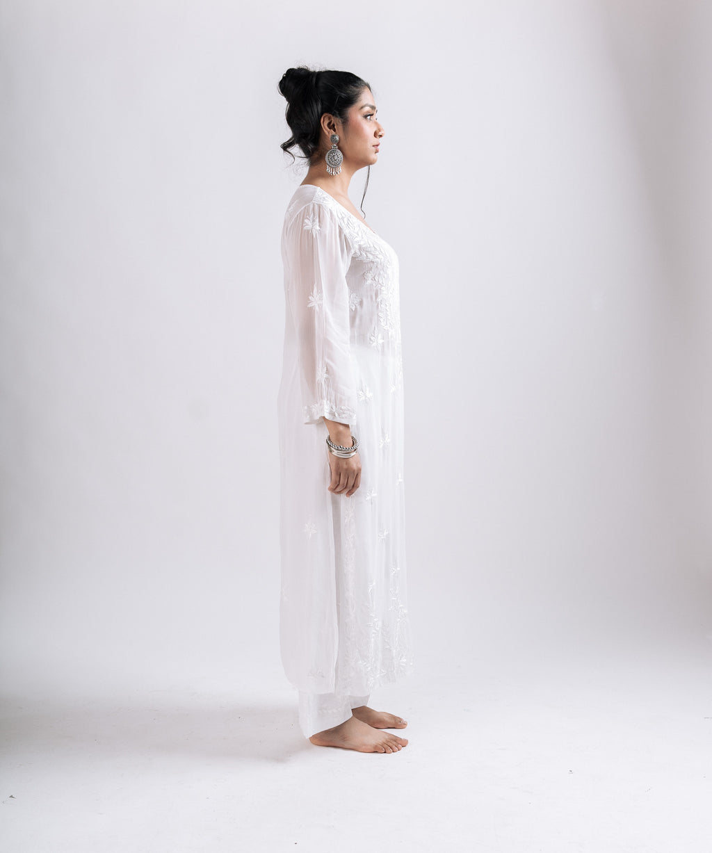 Embroidered Viscose Kurta