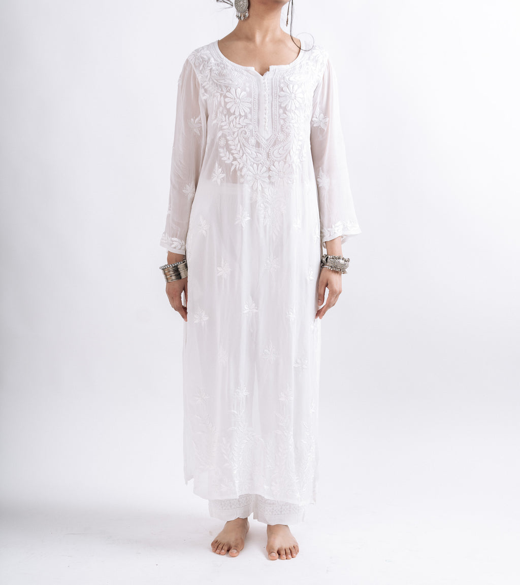 Embroidered Viscose Kurta