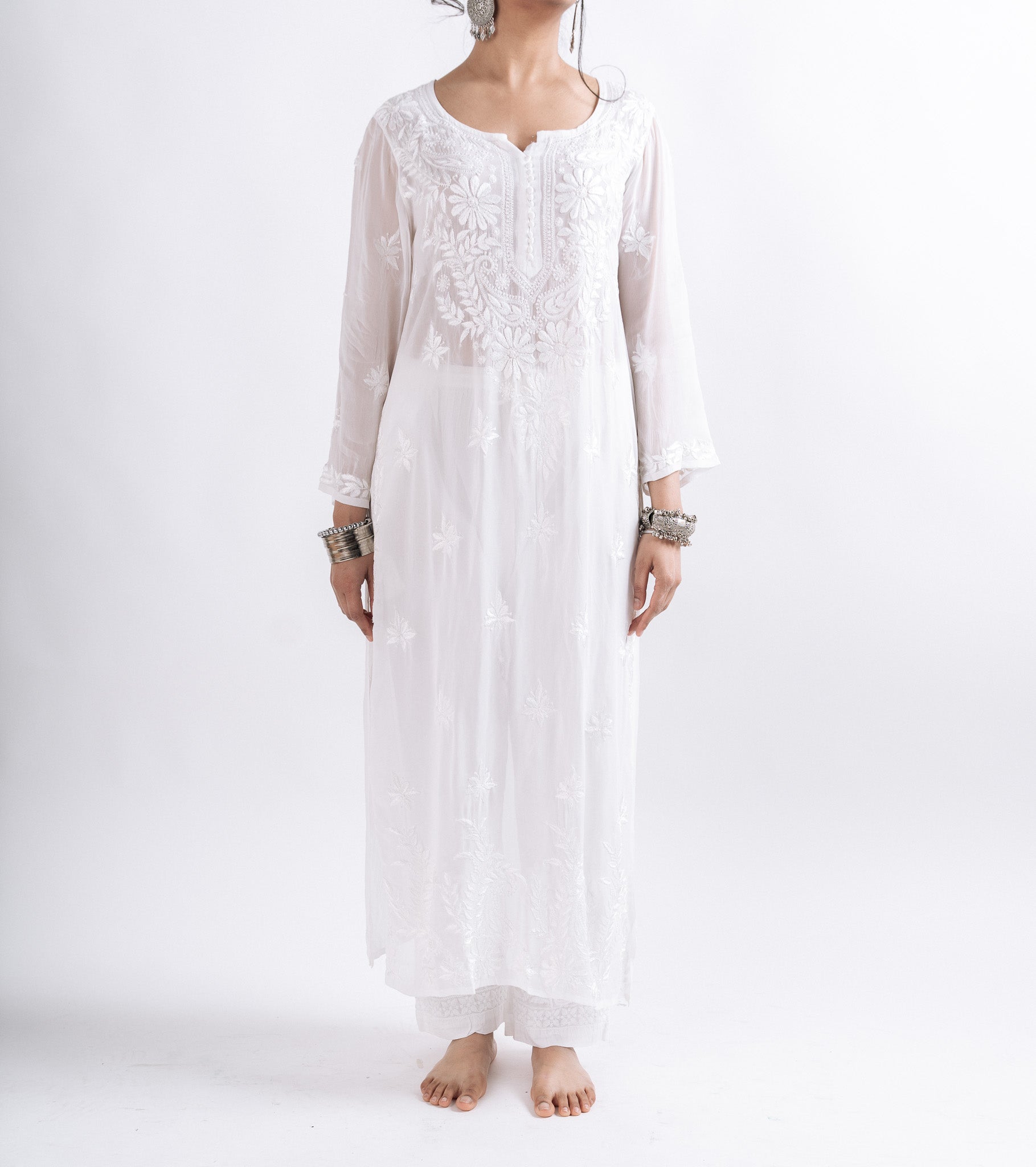 Embroidered Viscose Kurta