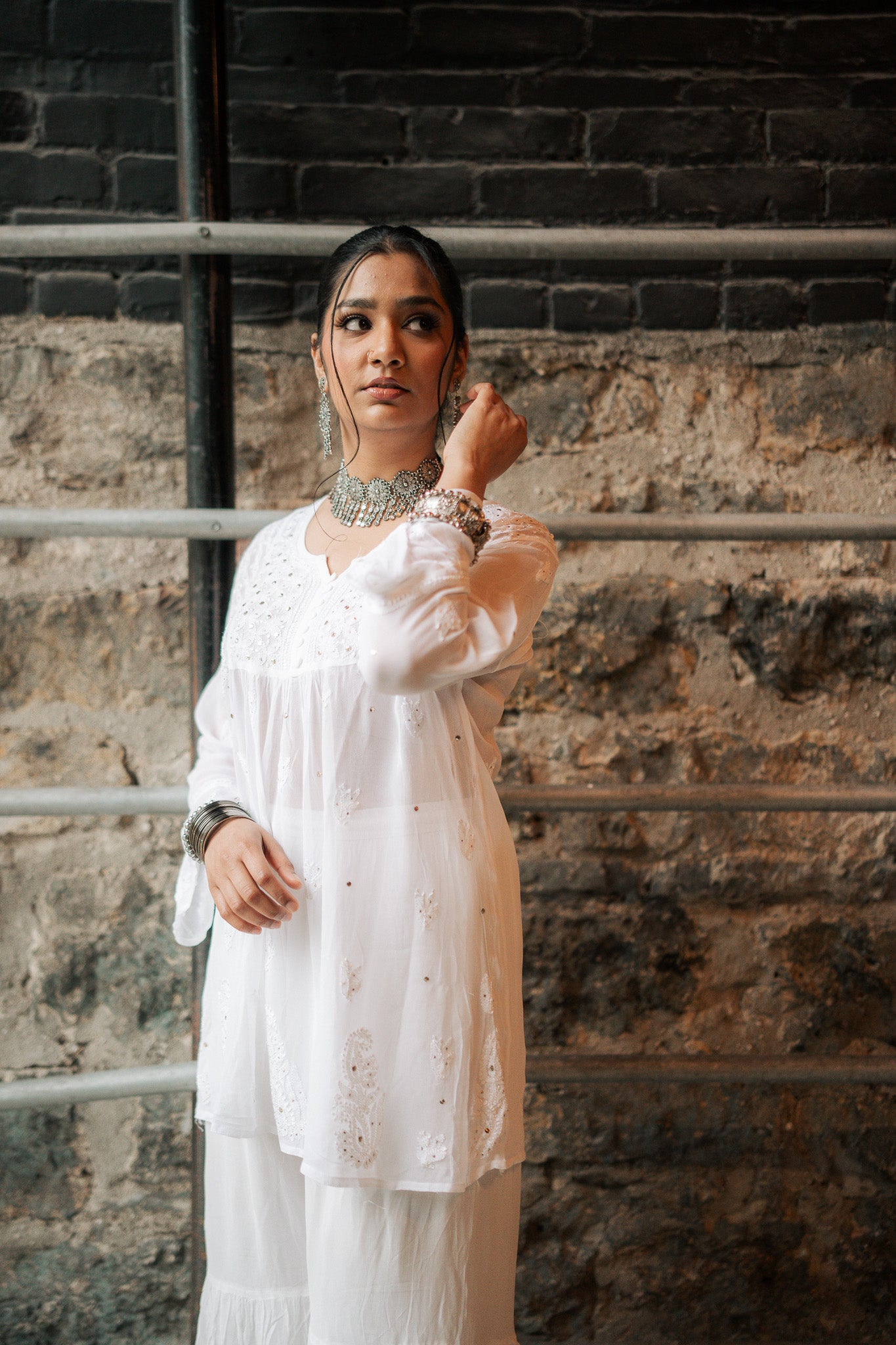 Mukaish Work Garaara set