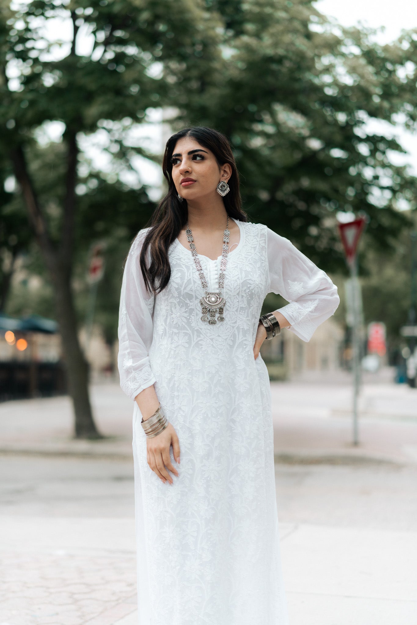 Soft Viscose Kurta with Resham Embroidery