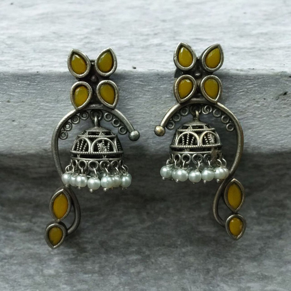 Unique Oxidised Jhumki earring